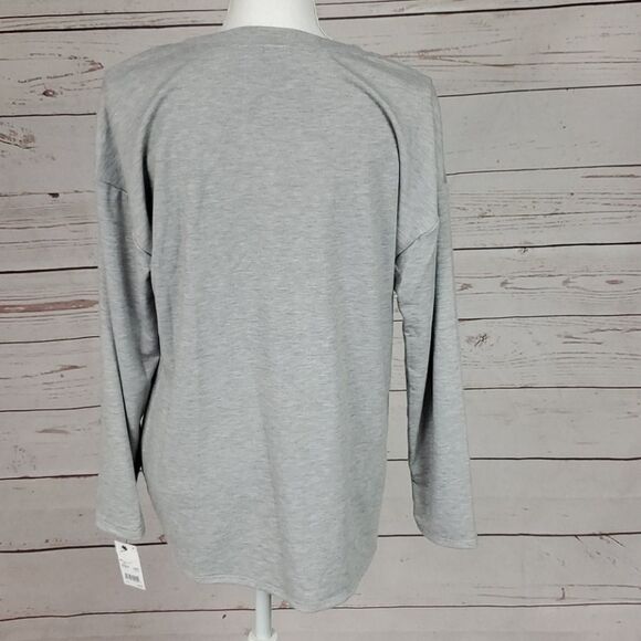 NY Collection, Gray blouse with pearl details, NWT - Picture 6 of 7